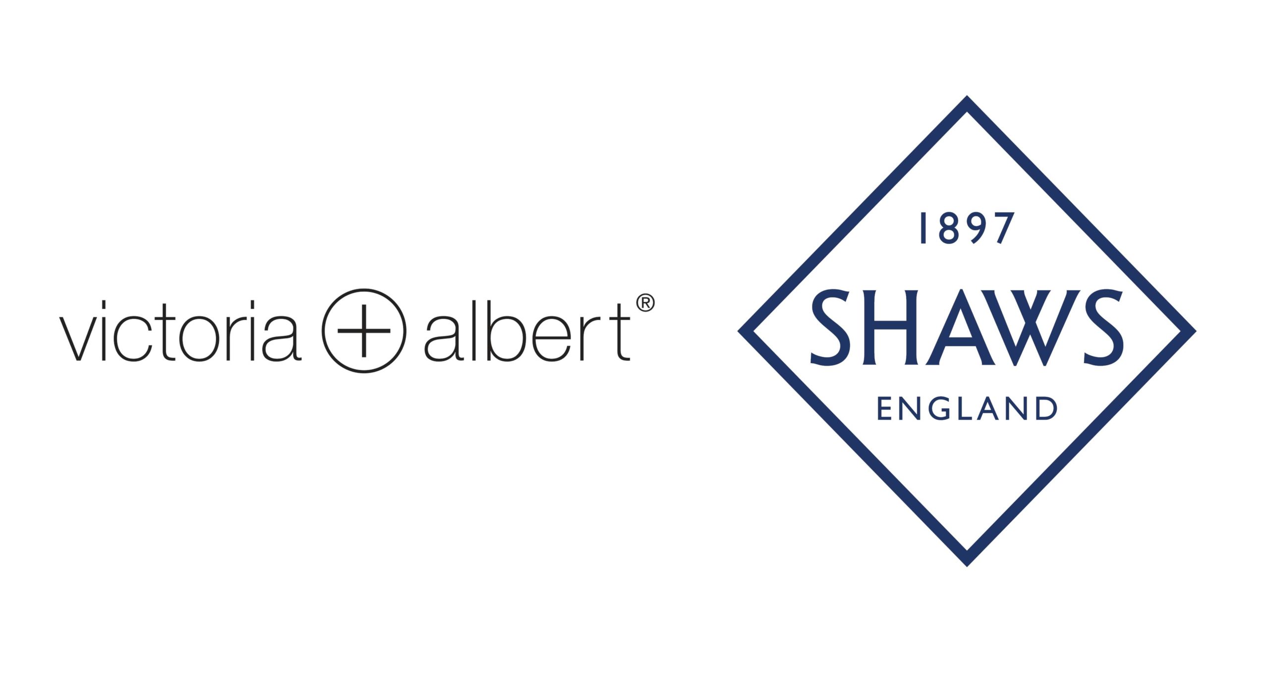 Victoria & Albert and Shaws logos